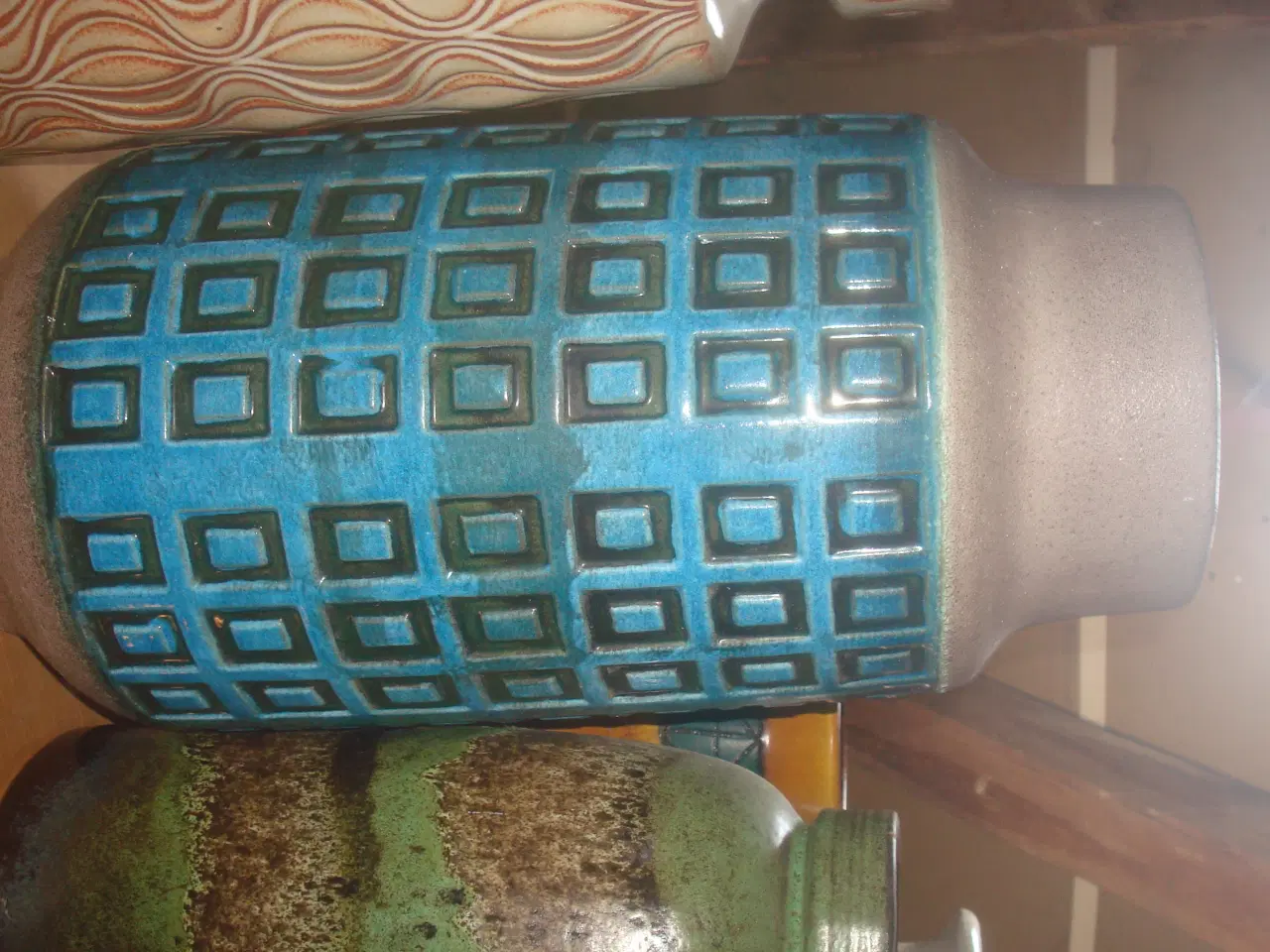 Billede 2 - WEST GERMANY KÆMPEVASE, ca 49 cm høj, 26 cm diam