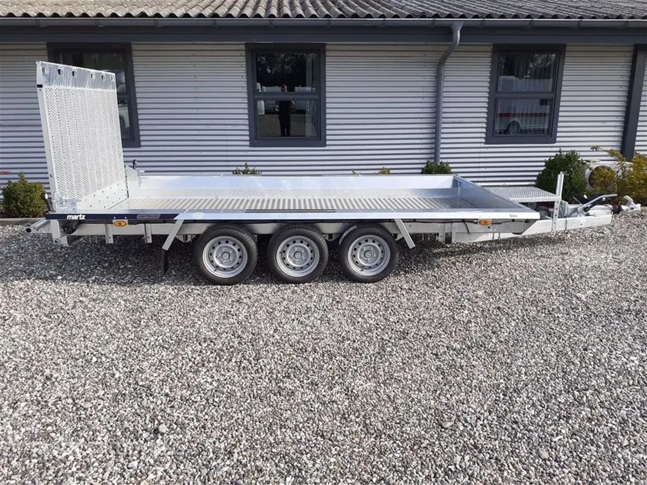 Billede 2 - 0 - Martz Builder 3 4018 Træ/Alu gulv 3500 kg   Maskintrailer Builder 3 4018 3 akslet 3500 kg