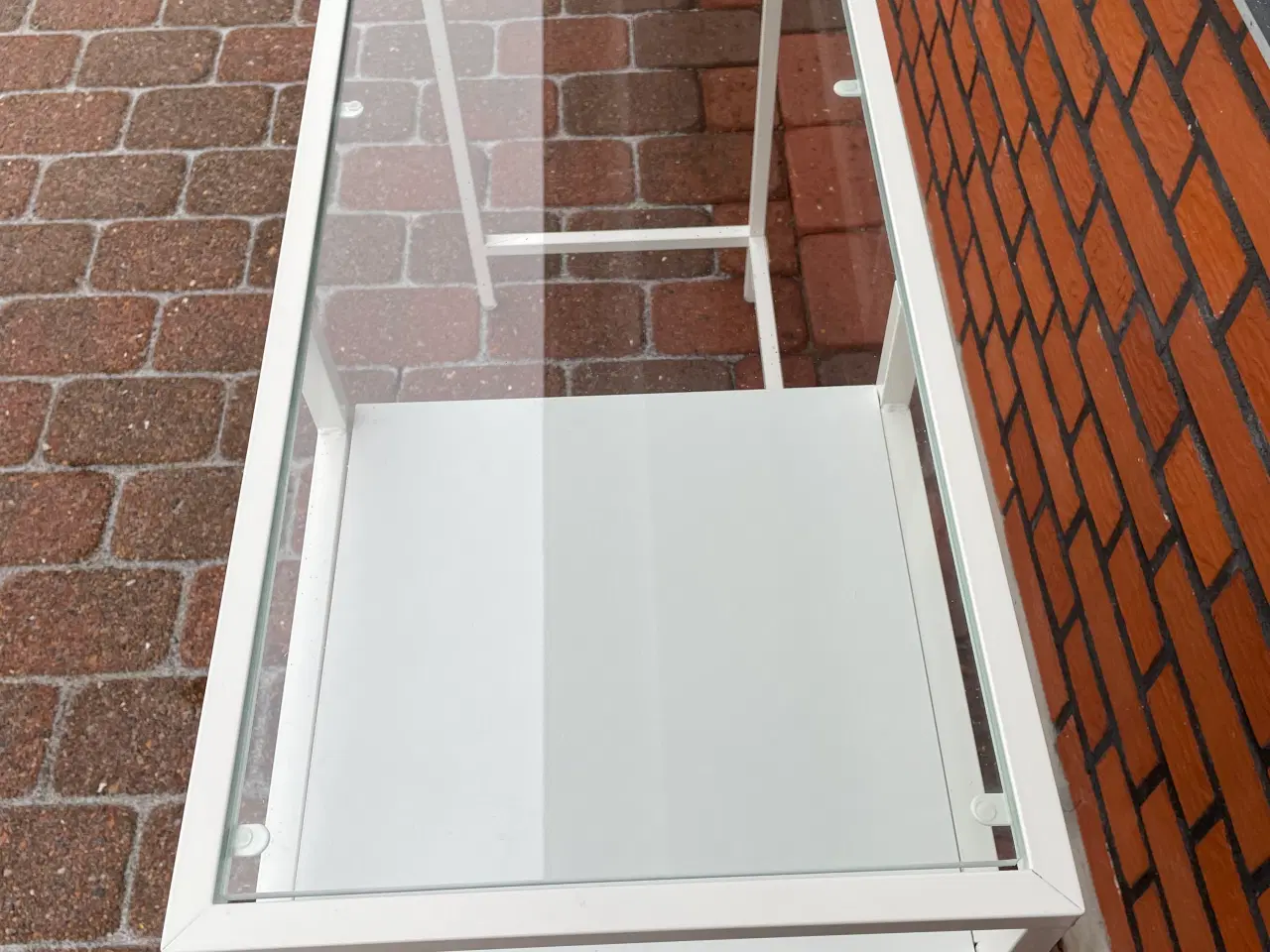 Billede 2 - Skrivebord med glasplade. 