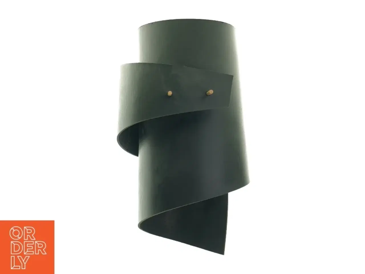 Billede 1 - Lampeskærm i sort læder