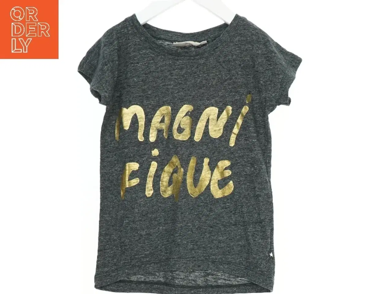 Billede 1 - Børne t-shirt med guldtryk fra Molo (str. 116)