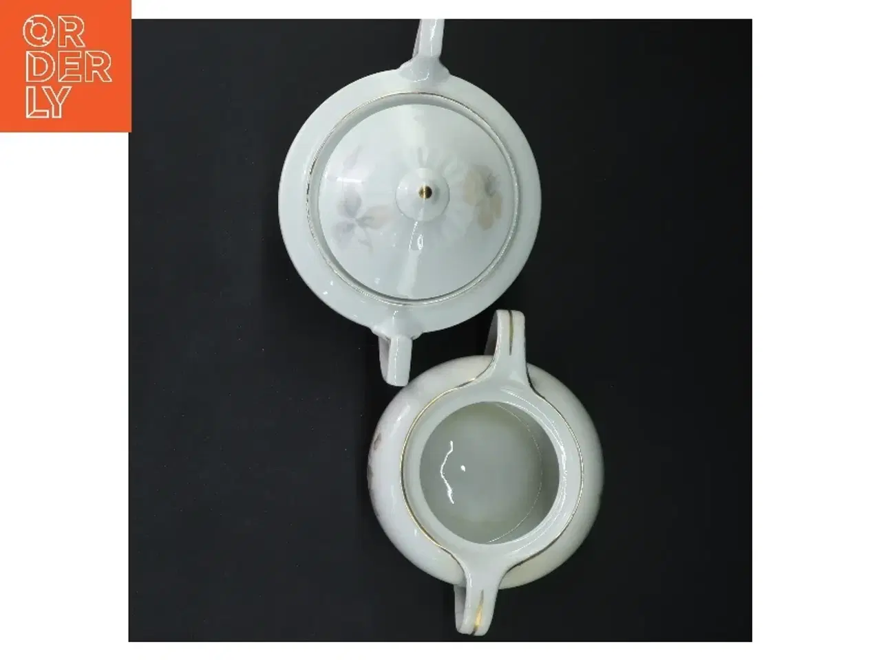 Billede 5 - Porcelæn sukkerskål og mælkekande fra Bavaria (str. ø 10 cm og ø 12 cm)