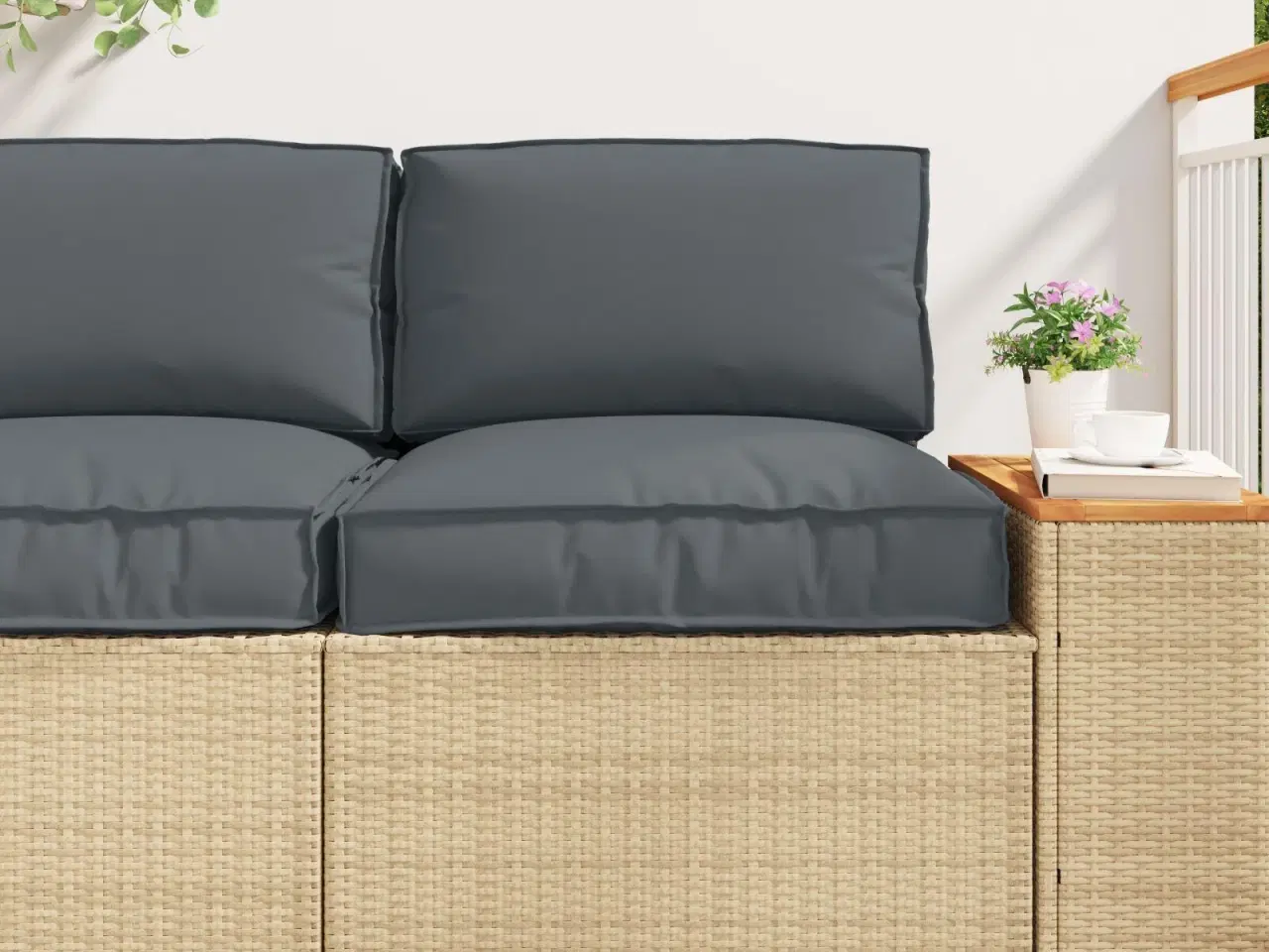 Billede 1 - Pallehynde til sæde Antracit 70 x 70 x 12 cm Oxford stof
