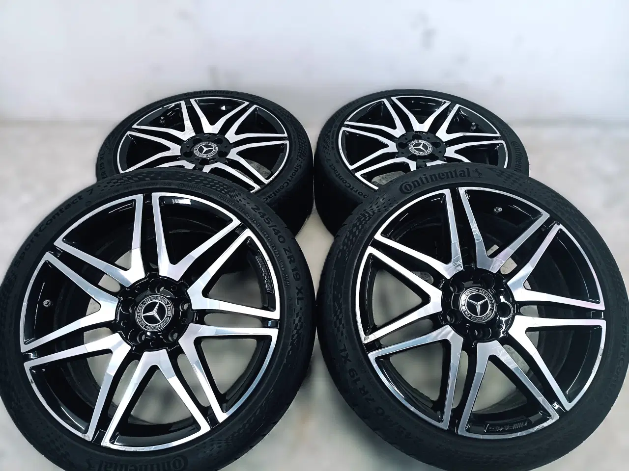 Billede 3 - 5x112 19" ET48 nav 66,6ø Mercedes sommersæt inkl.T