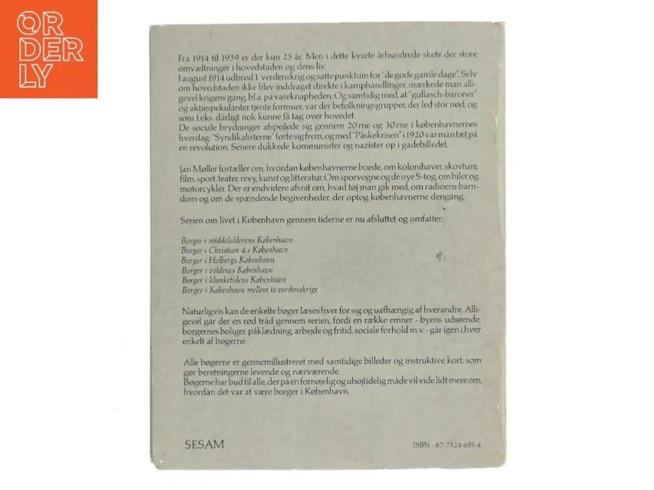 Billede 3 - Borger i København mellem to verdenskrige af Jan Møller (Bog)