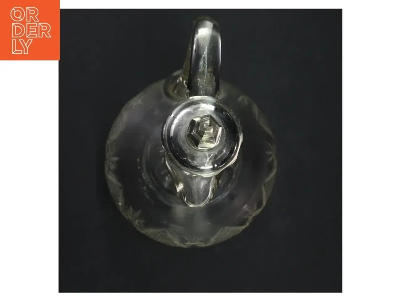 Billede 4 - Glas kande med prop (str. 24 cm. 13 cm i diameter)