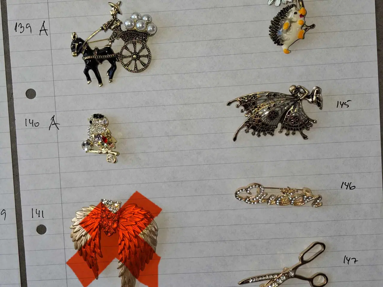 Billede 15 - Brocher med rhinsten