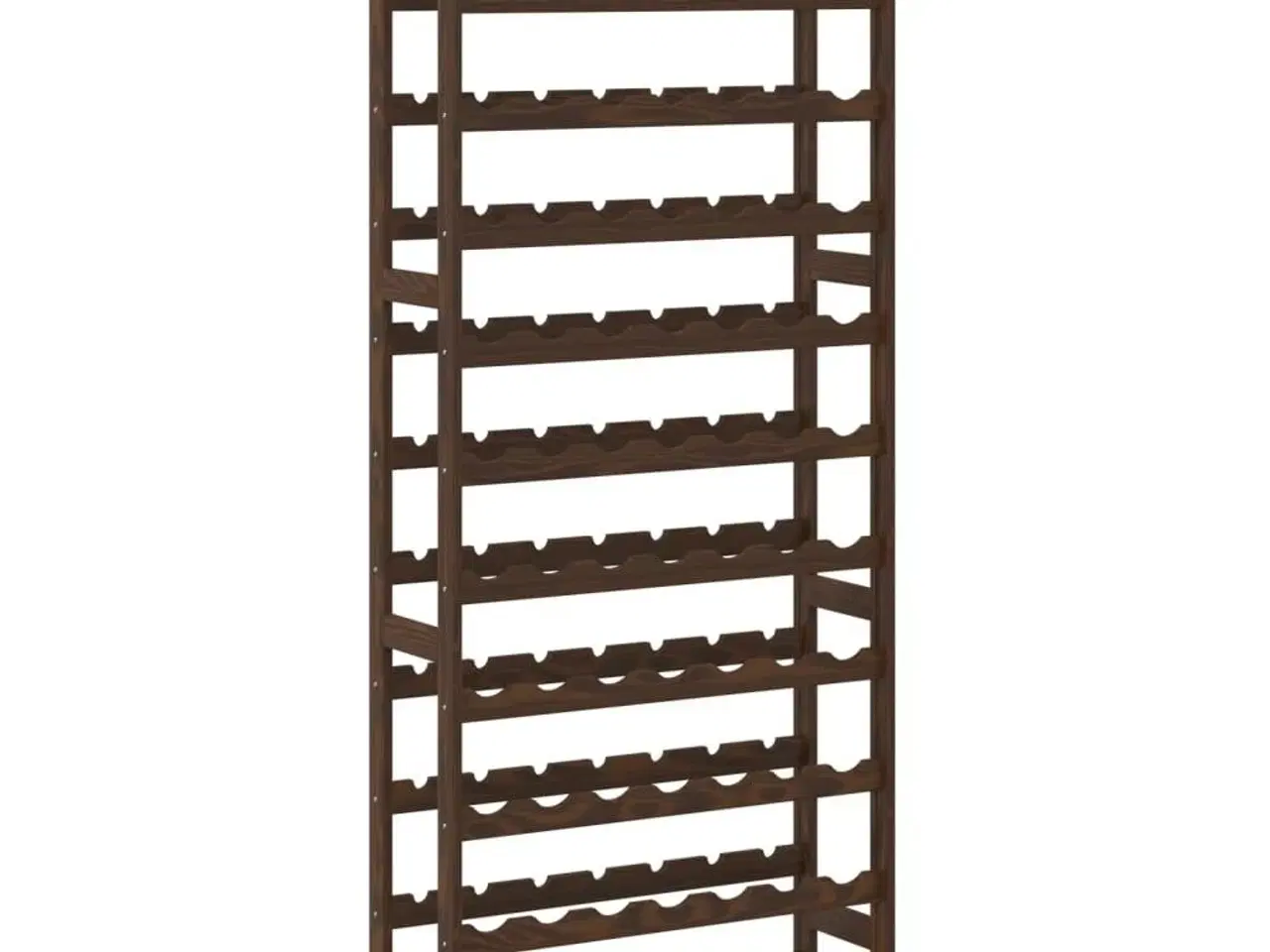 Billede 5 - Vinreol til 77 flasker massivt fyrretræ brun