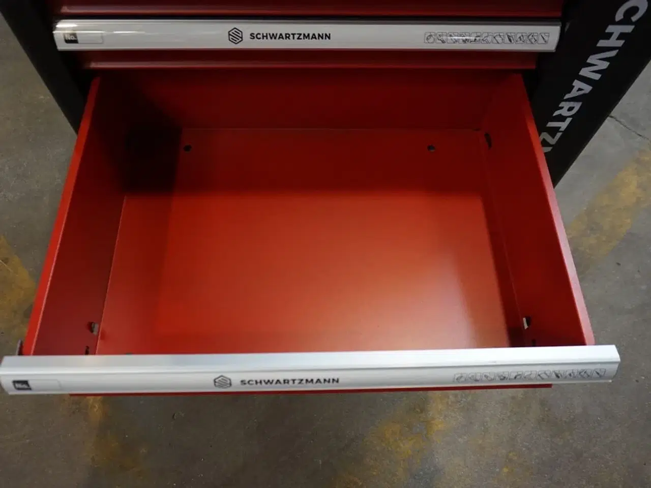 Billede 7 - Schwartzmann værktøjsvogn. Seks skuffer inkl. værktøj Red/Black