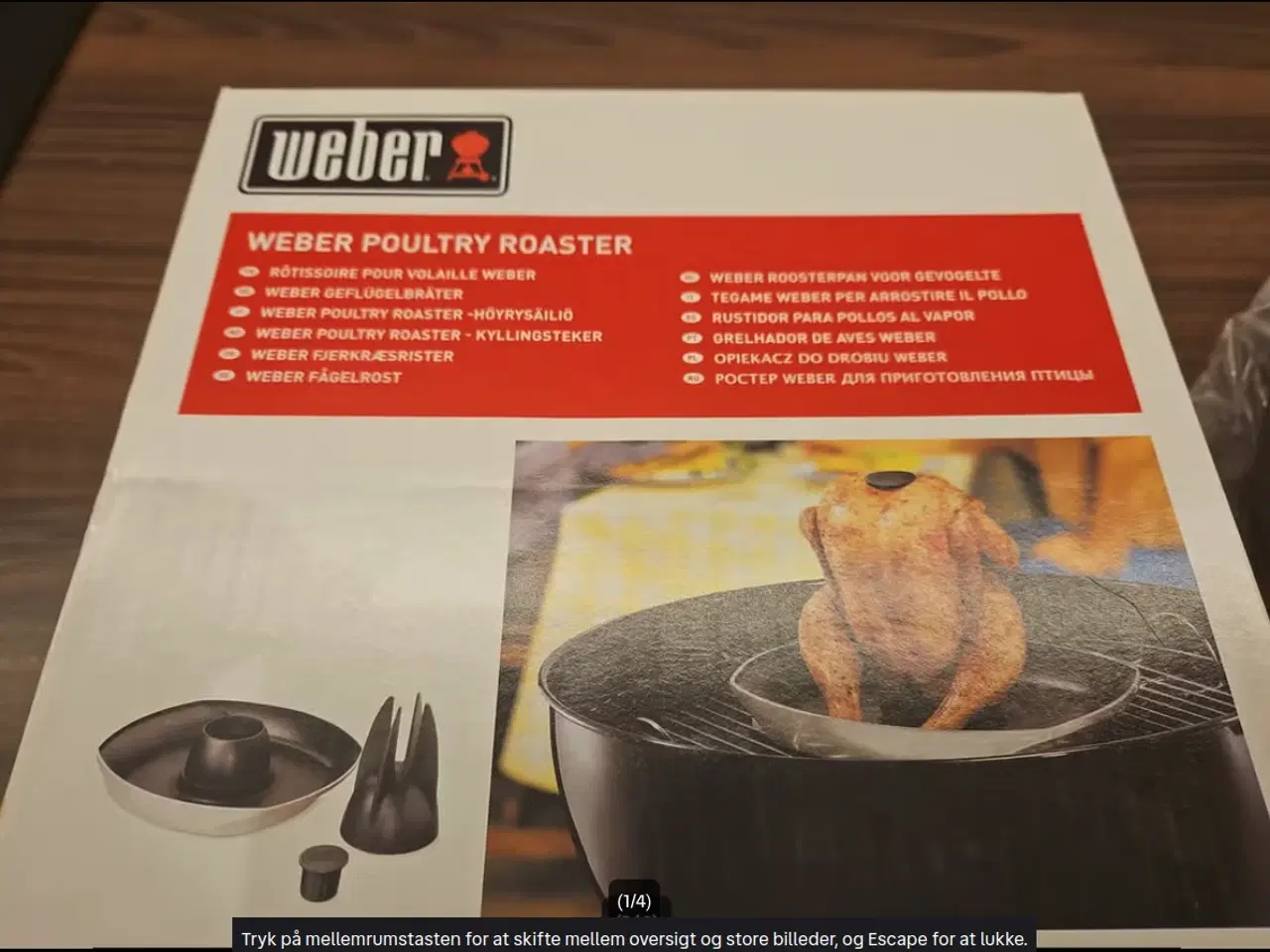 Billede 1 - Fabriksny Weber Poultry Roaster