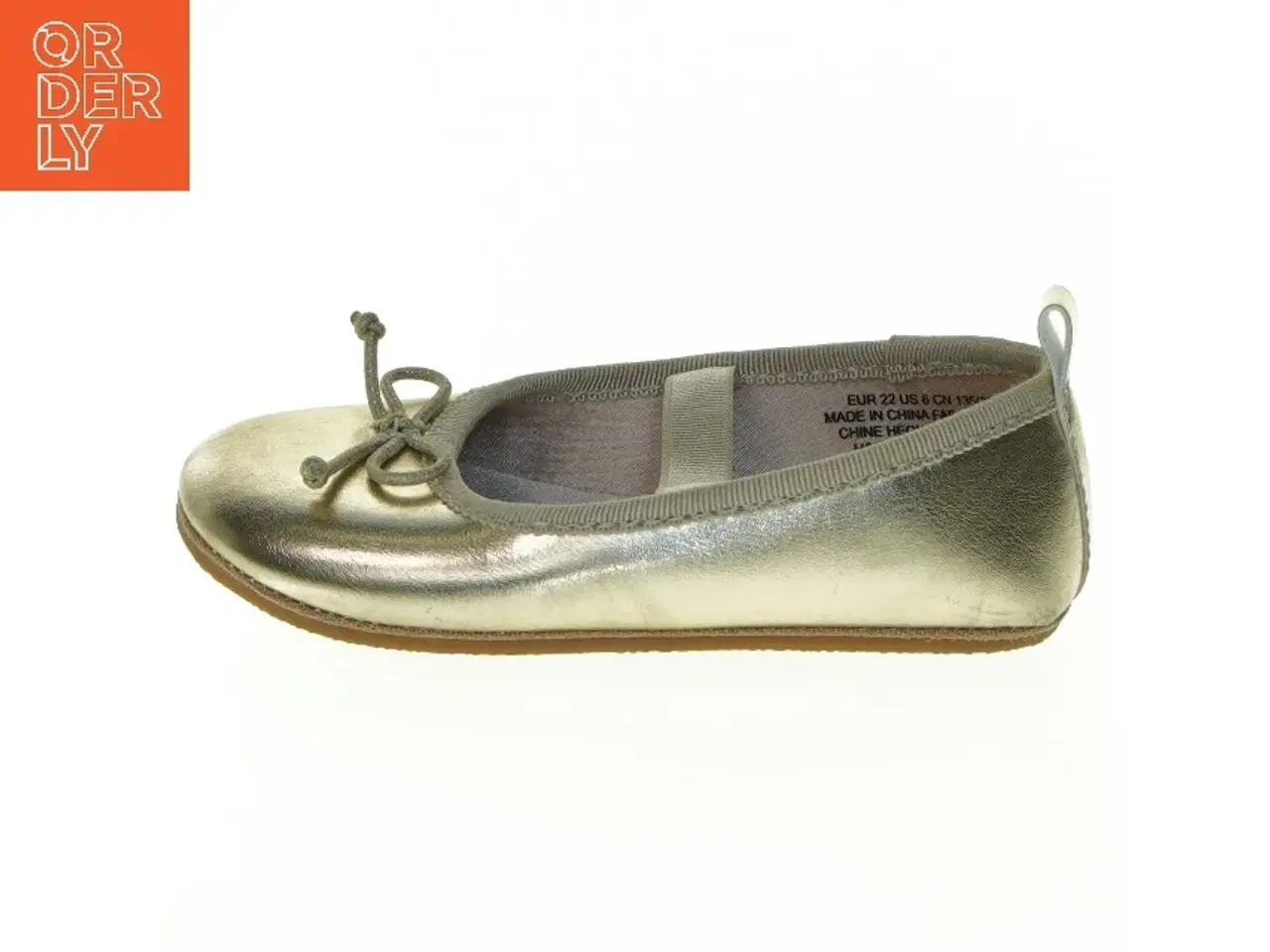 Billede 1 - Guld ballerina børnesko fra H&M (str. 22)