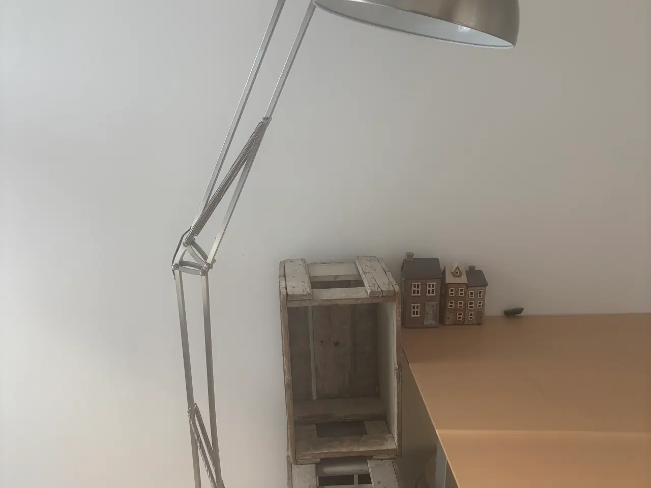 Billede 2 - Stor standerlampe/gulvlampe i metal