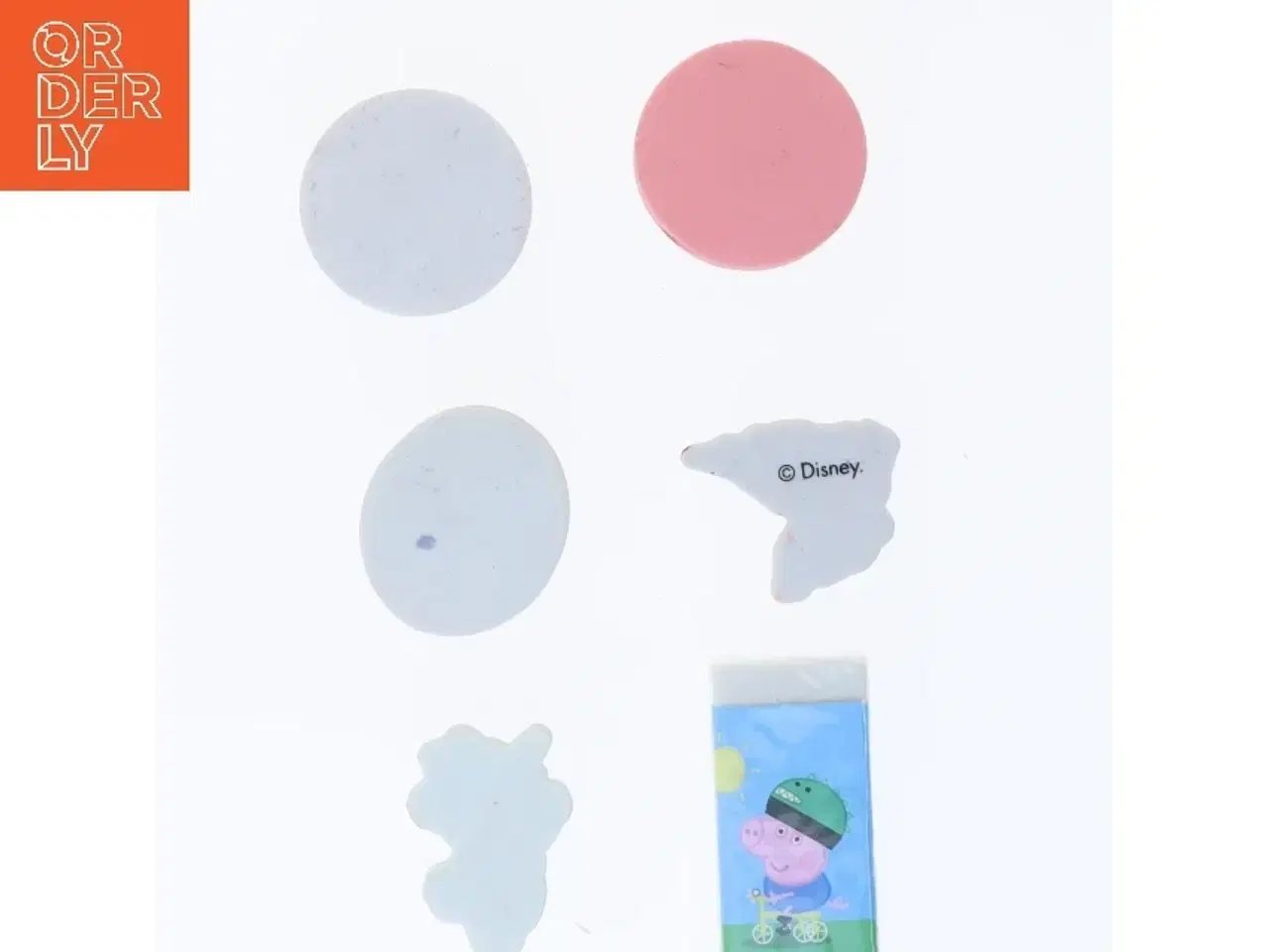 Billede 3 - Disney og Peppa Pig viskelæder fra Disney (str. 6 stk 5 cm)