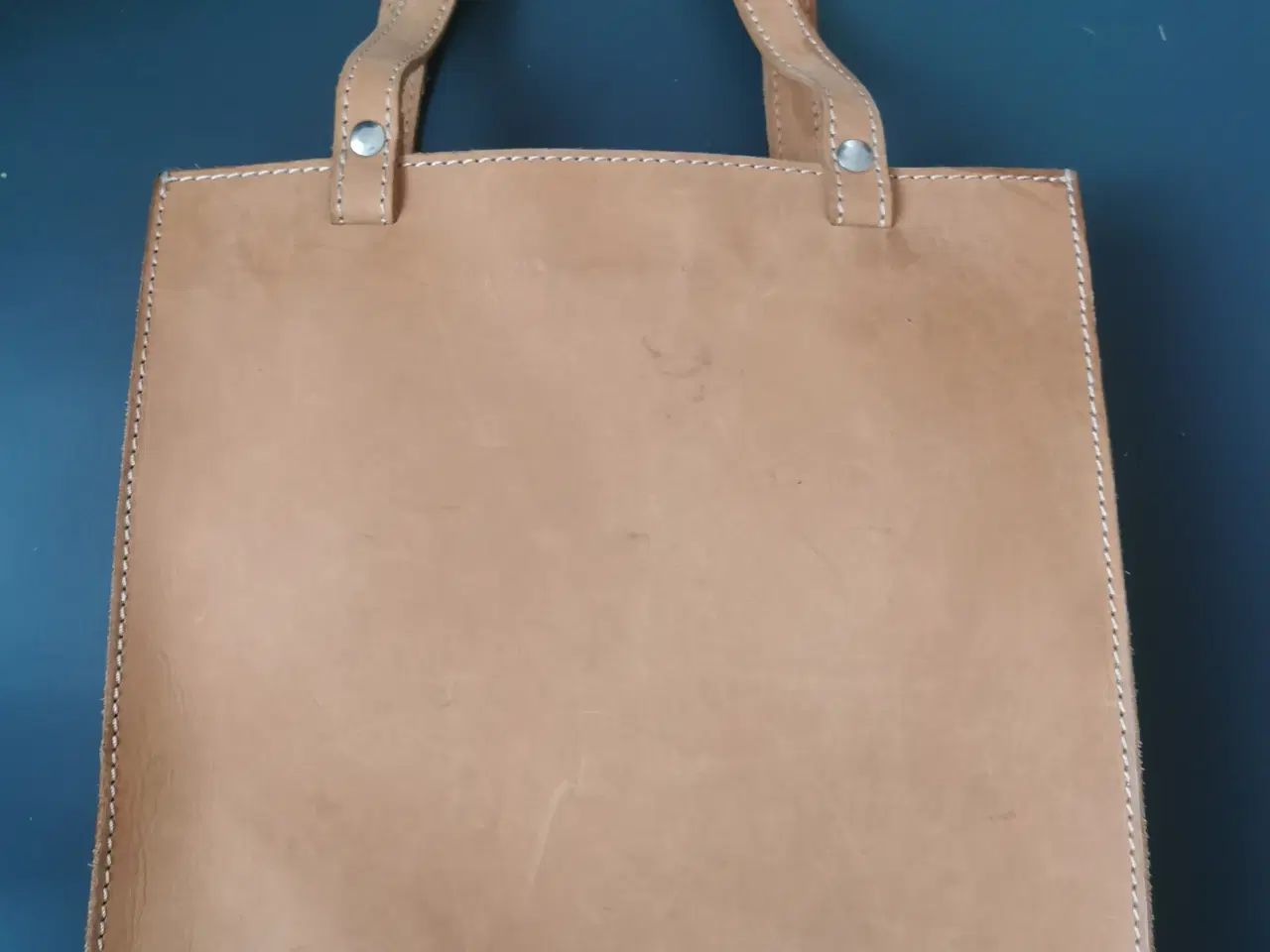 Billede 2 - Kernelæder taske/shopper. 