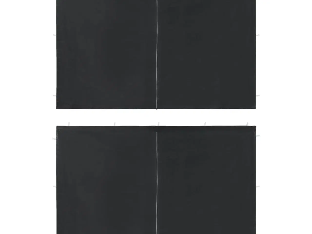 Billede 1 - Sidevæg til festtelt med lynlås 2 stk. PE antracitgrå