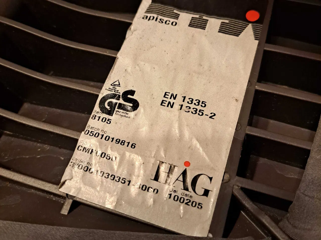 Billede 2 - Håg stol uden ryglæn. 5 hjul