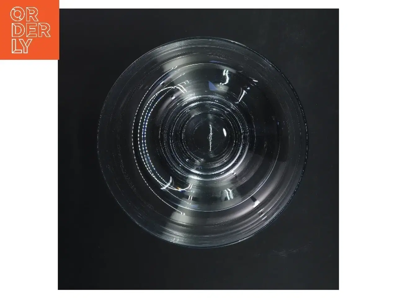 Billede 2 - Holmegård glas skål med fod (str. Ø 19,5x h 15 cm)