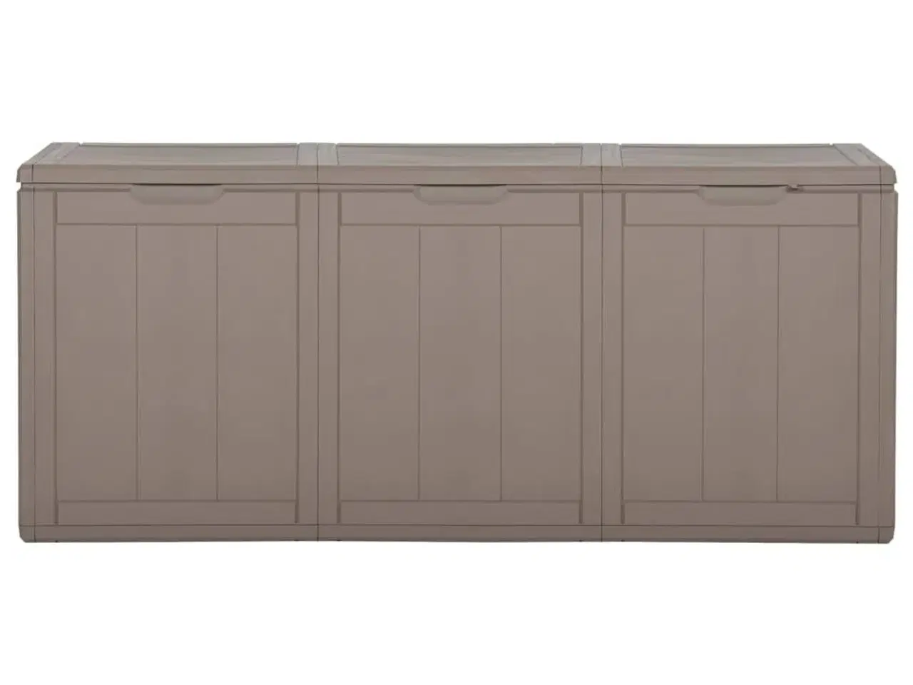 Billede 3 - Opbevaringskasse til haven 270 l PP-trælook brun