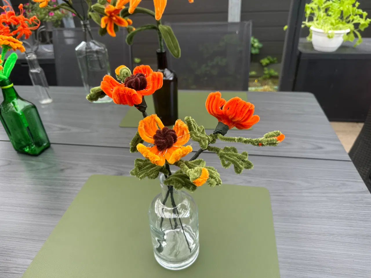 Billede 3 - Kunstige blomster lavet af piberensere