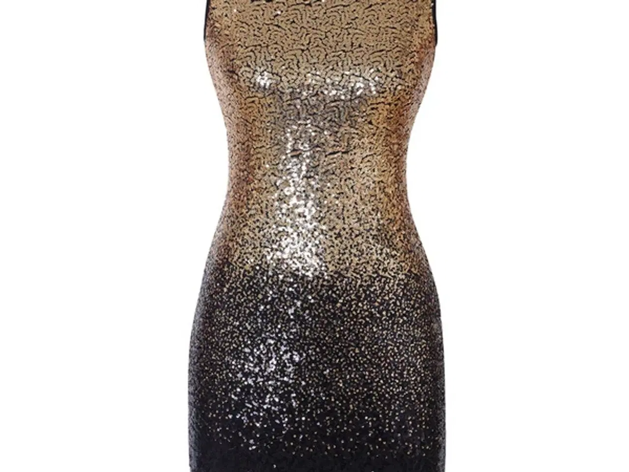 Billede 1 - Sequin bodycoon kort kjole (glitterne)-sort /guld