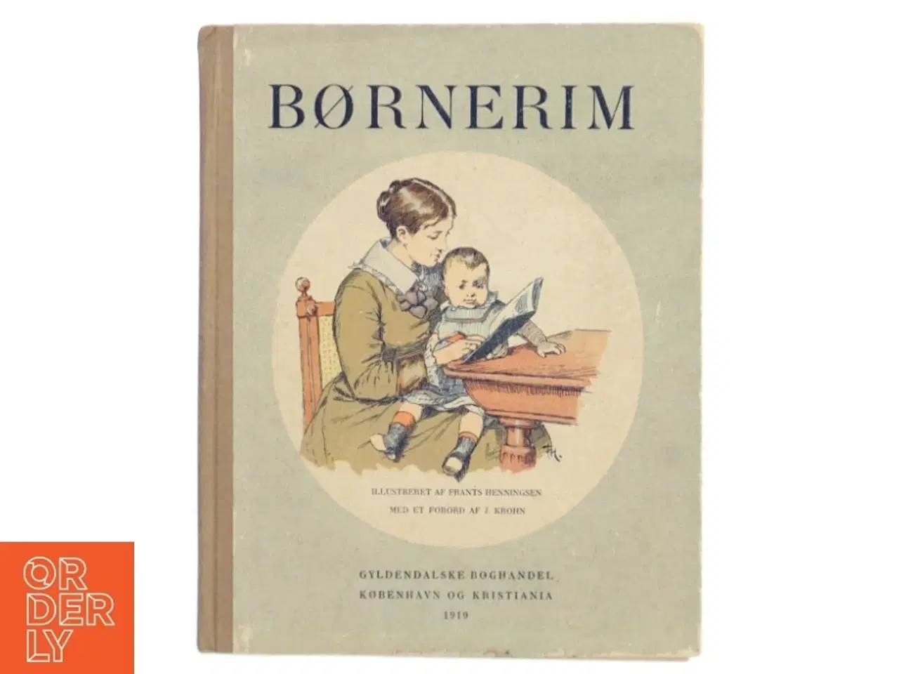 Billede 1 - Gammel Børnerim Bog fra Gyldendalske Boghandel