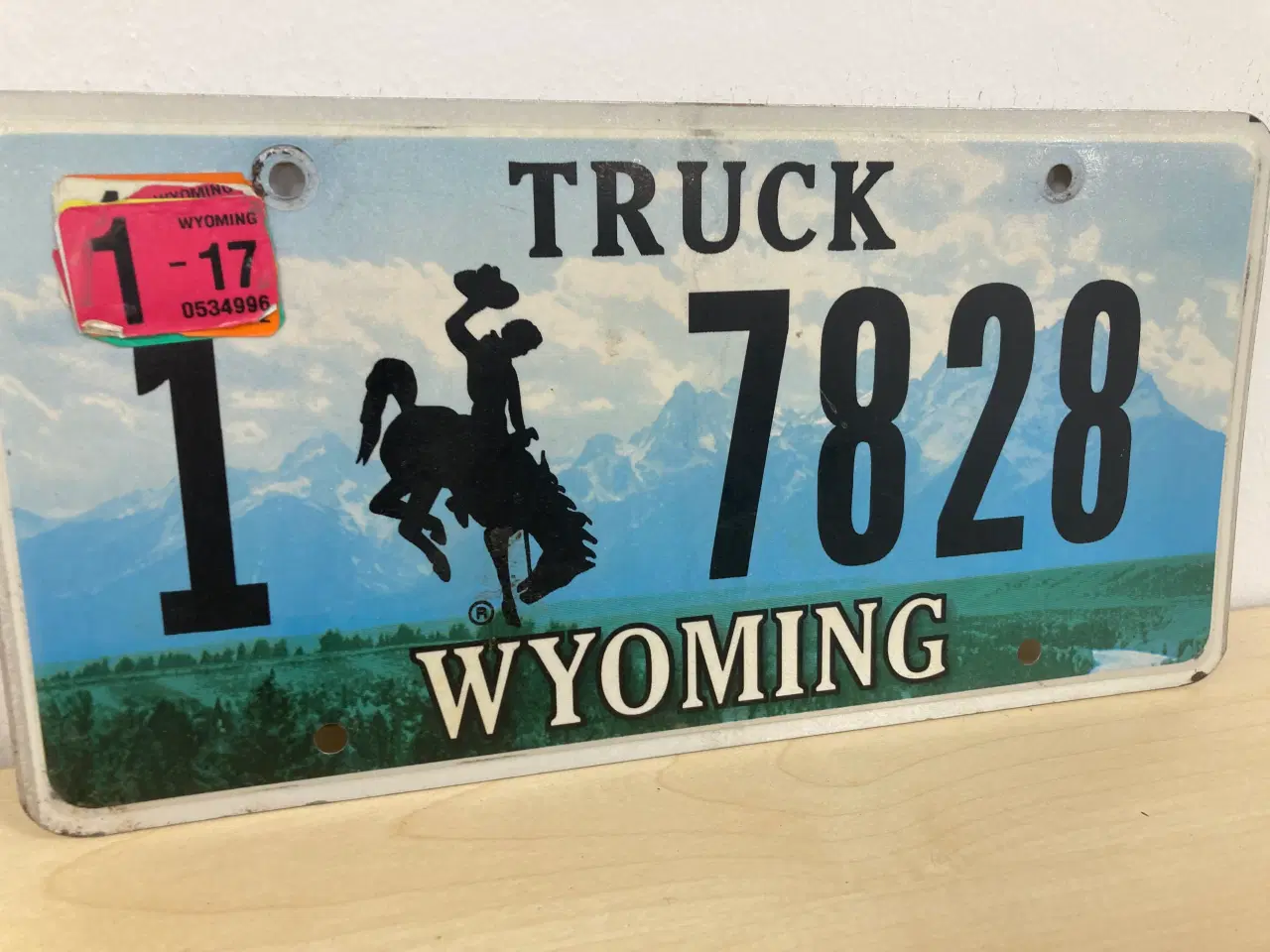 Billede 1 - Wyoming US nummerplade