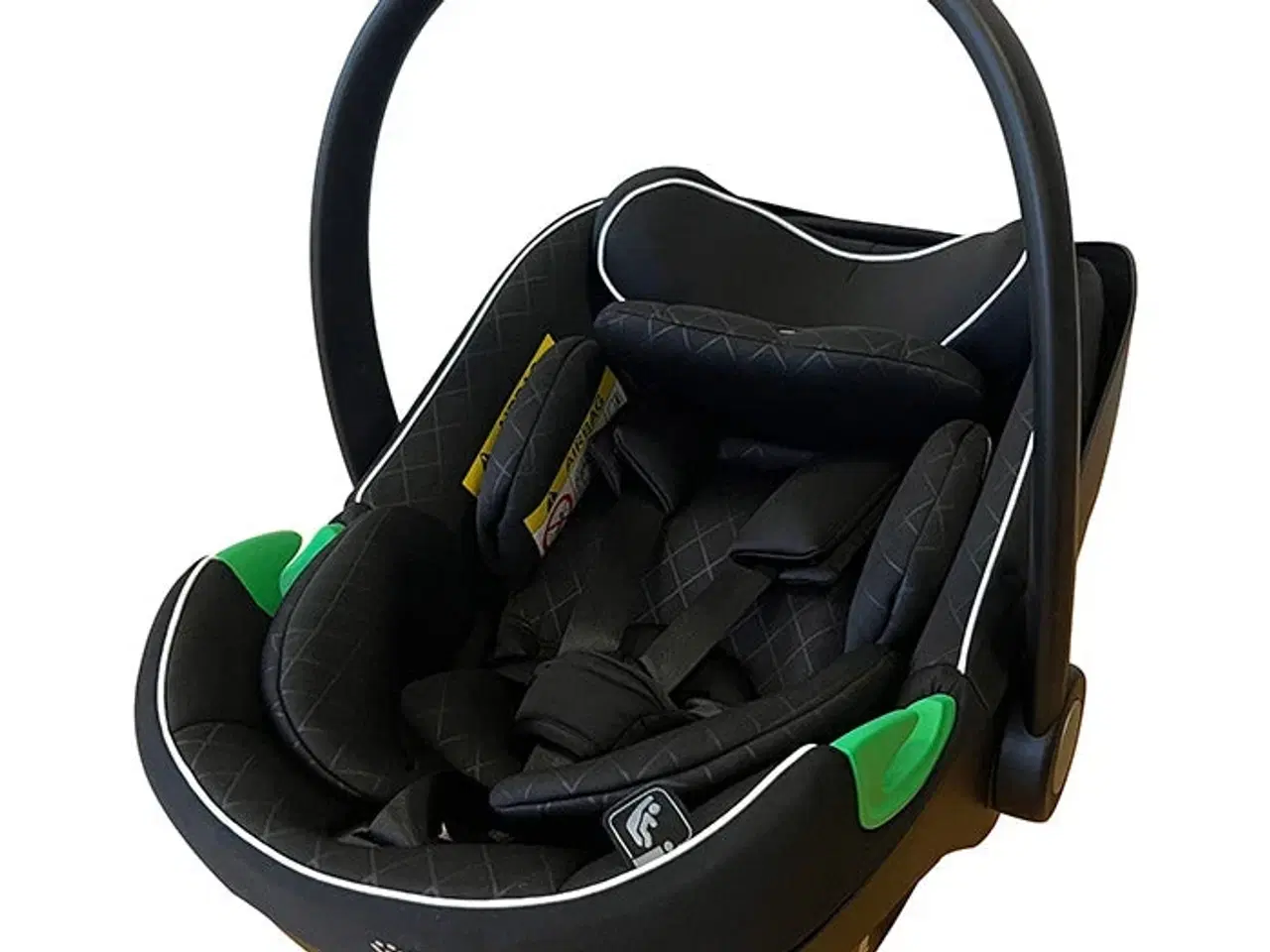 Billede 1 - Welldon WD033 autostol med i-Size base gr. 0+ sort stof