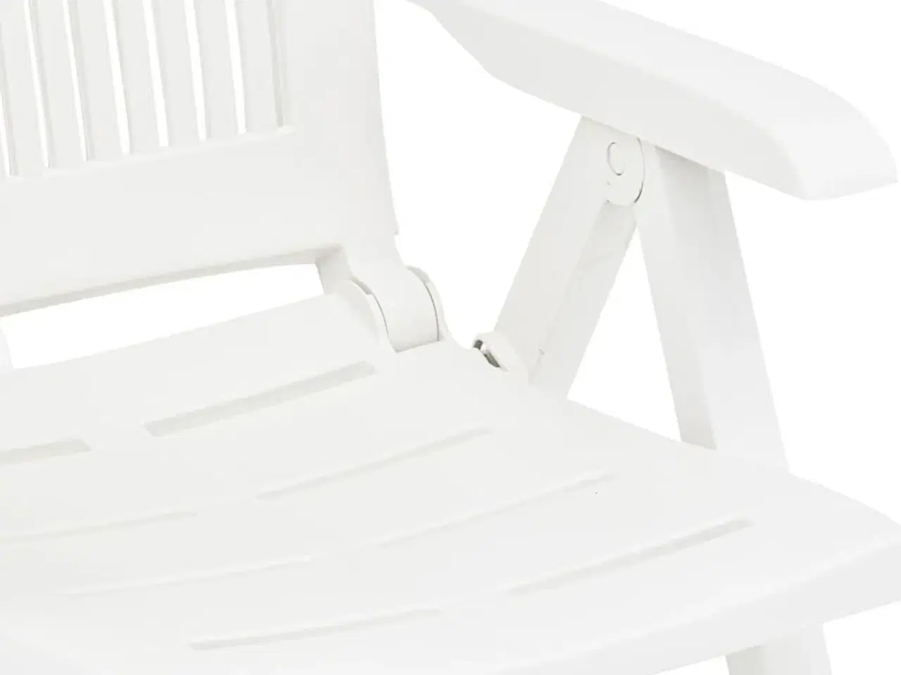 Billede 8 - Havelænestole 2 stk. plastik hvid