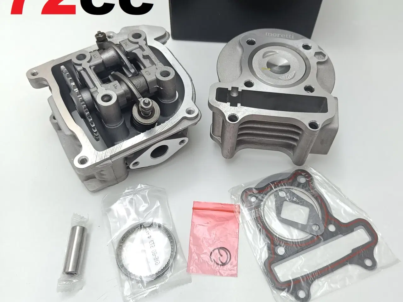 Billede 1 - NY! 72cc Komplet Cylinderkit + Topstykke
