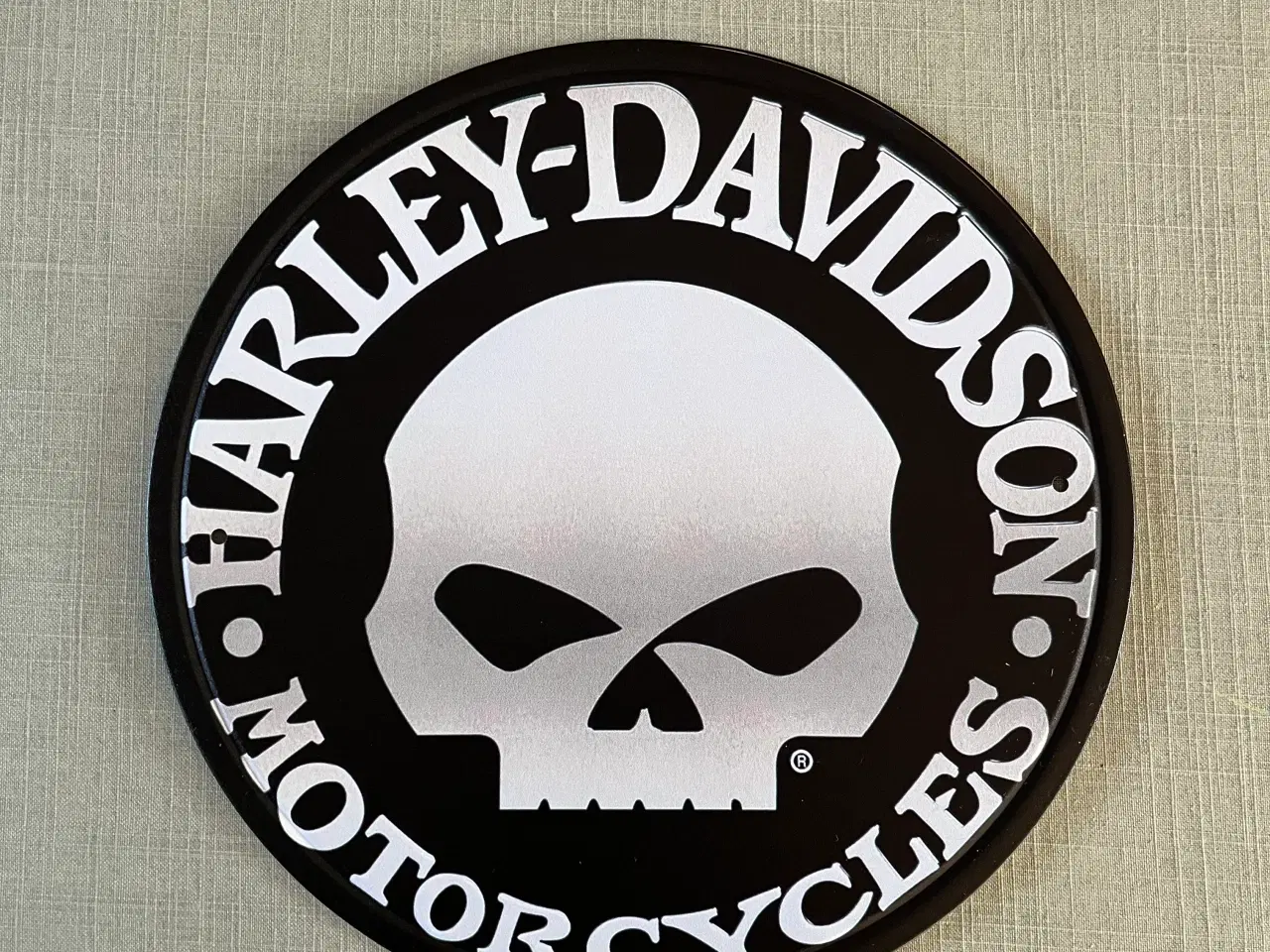 Billede 2 - Metalskilt med Harley-Davidson