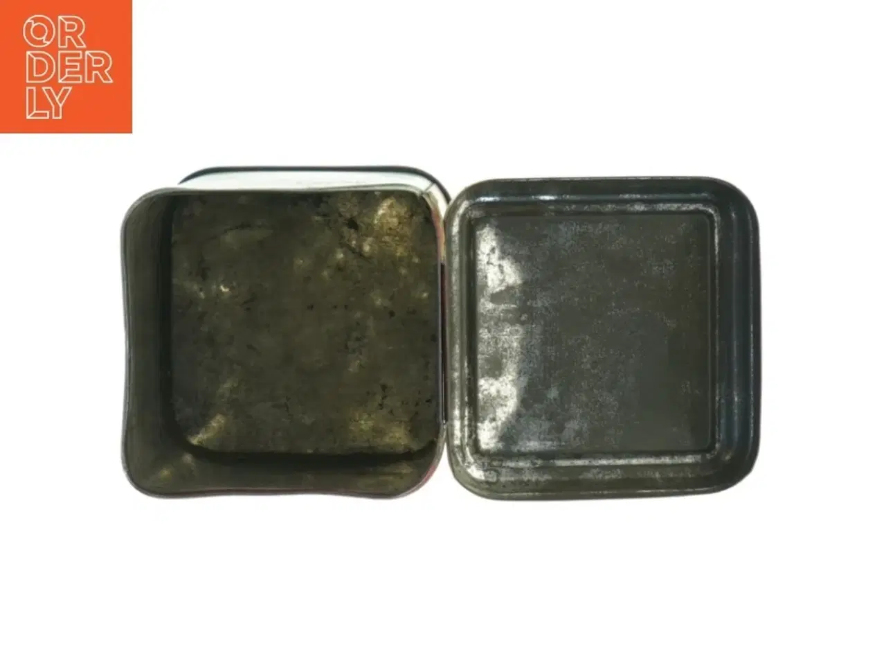 Billede 2 - Antik te dåse (str. H. 14 cm. 8,5 x 8,5 cm)