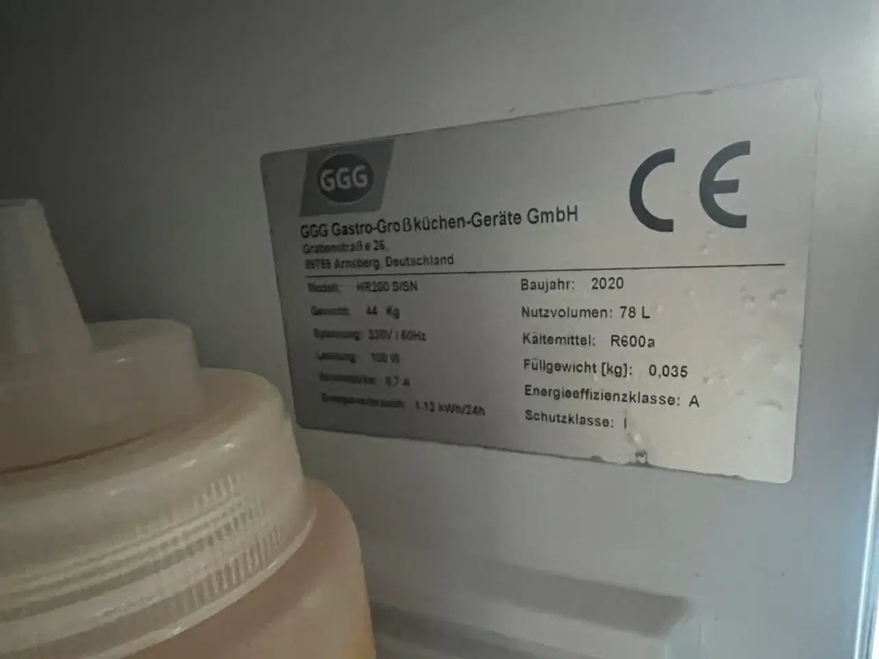 Billede 2 - Køleskab GGG HR 200 S/SN 78L