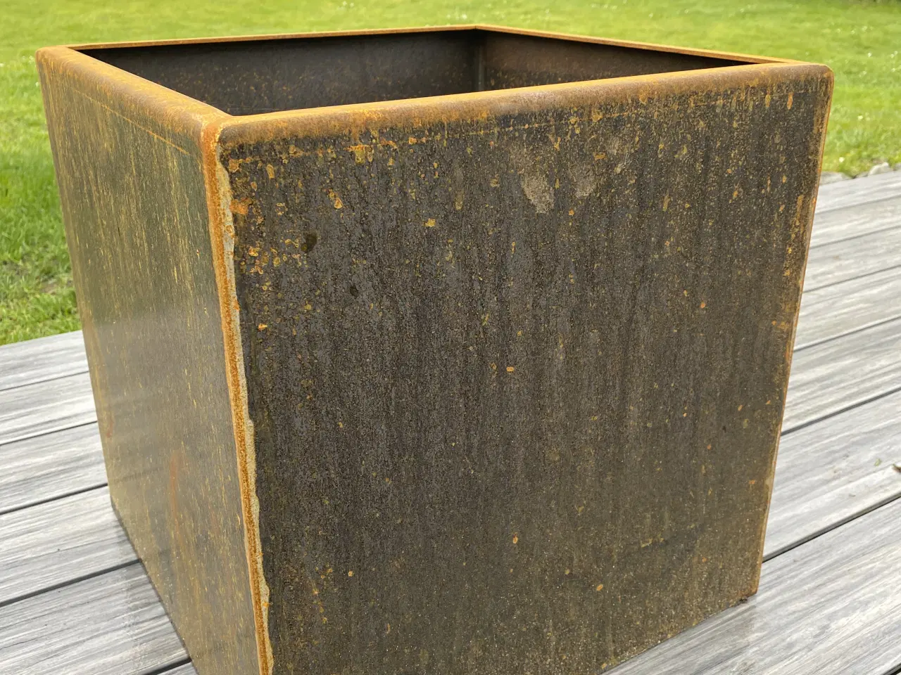 Billede 1 - Flot corten plantekasse 40x40x40cm kraftig kvalite