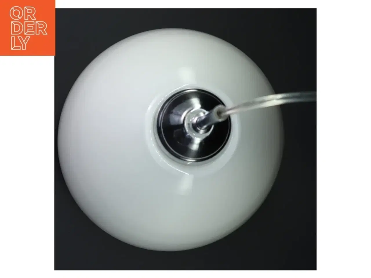 Billede 3 - Hvid pendel lampe (str. H 38 cm, ø. 21,5 cm)