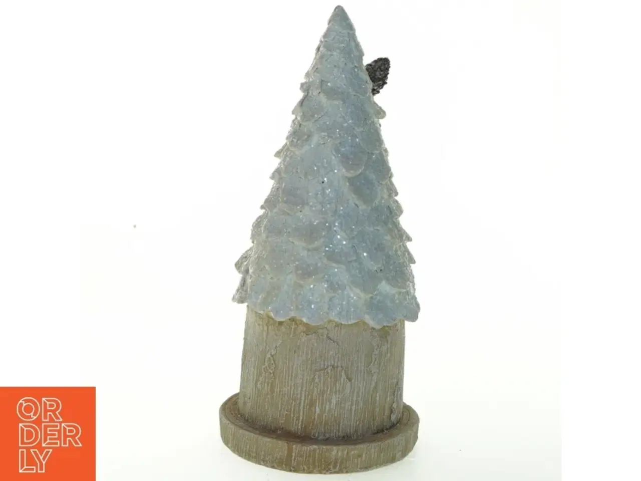 Billede 2 - Dekorativt juletræ med belysning (batterier) (str. 26x12 cm)