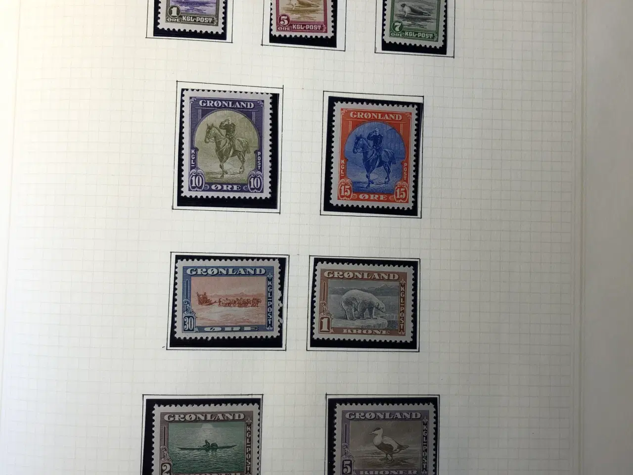 Billede 1 - Frimærker. Grønland Amerikanerudgaven fra 1945 