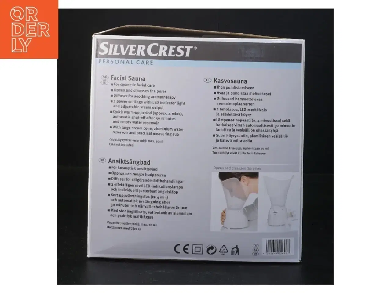Billede 4 - Ansigtsdamper fra SilverCrest (str. 30 x 20 x 17 cm)