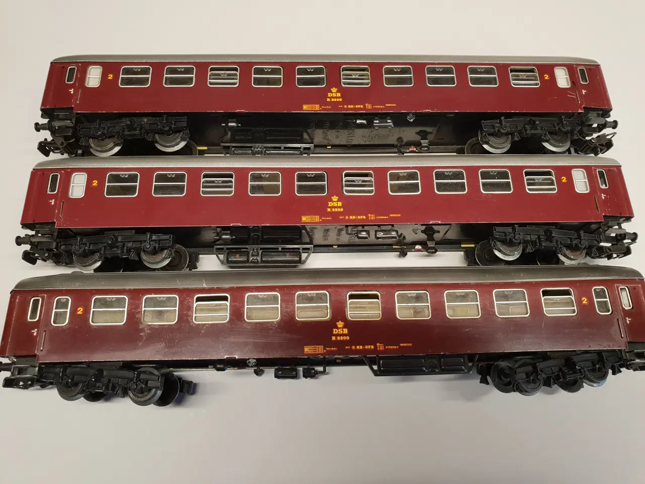 Billede 3 - Klassisk modeltog Märklin DSB B2300 passagervogne.