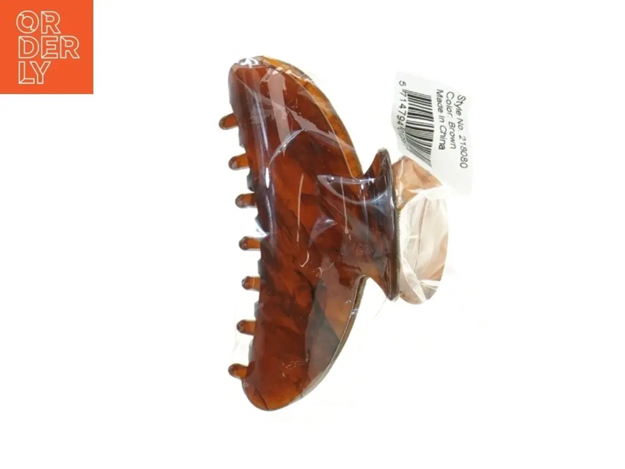 Billede 2 - Brun hårbøjle med kamtænder (str. Længde. 10 cm)