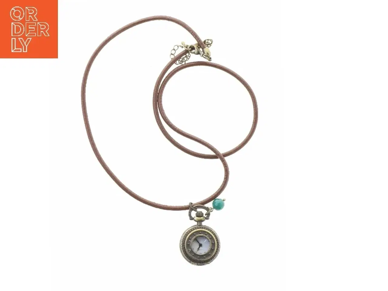 Billede 1 - Vintage halskæde med urvedhæng fra Quartz (str. 68 cm)
