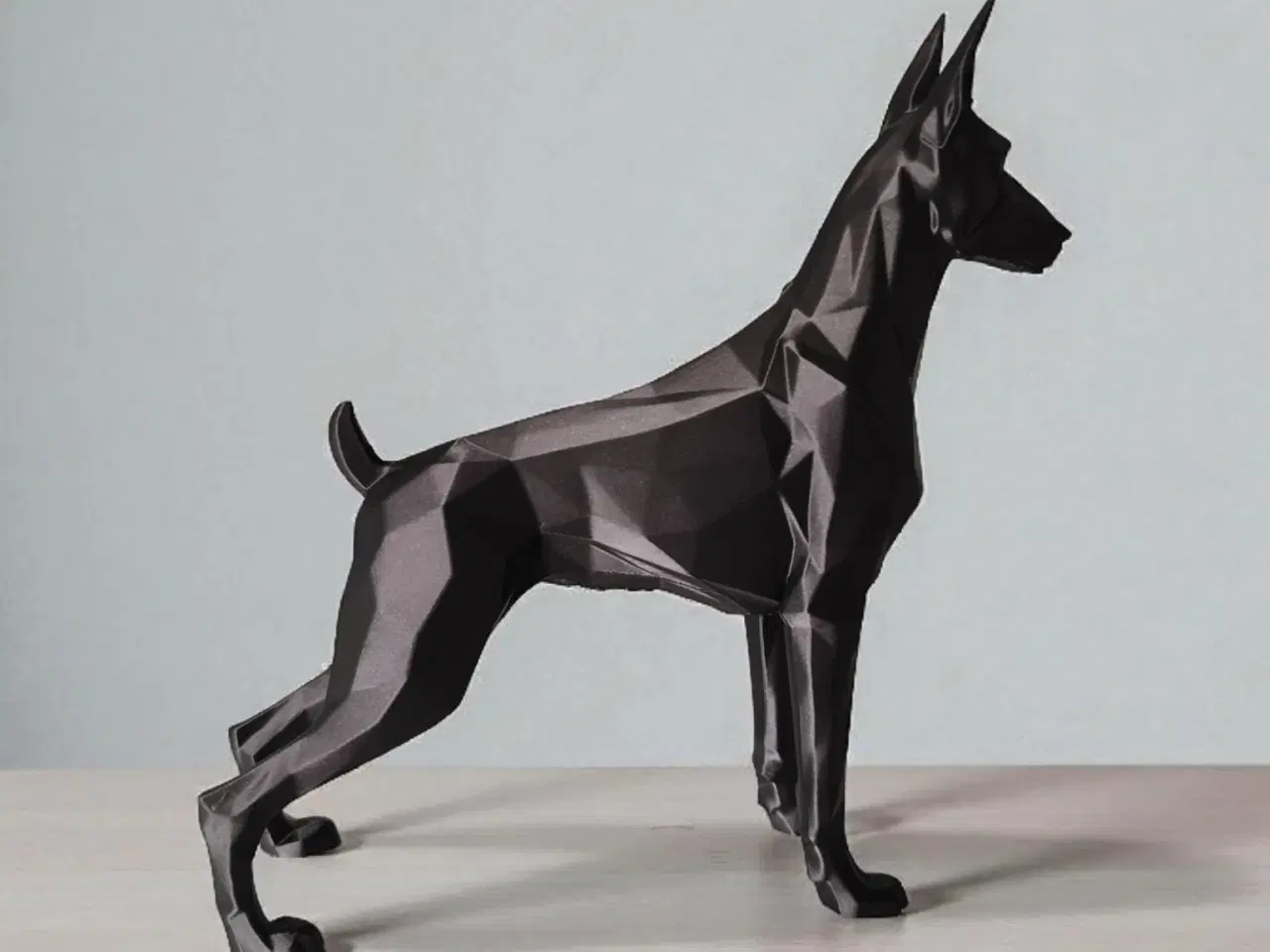 Billede 1 - Geometrisk Dobermann – Moderne kunst