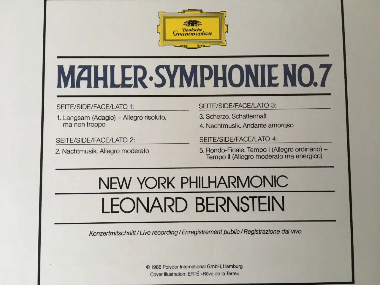 Billede 5 - LP - Mahler-Symphonie No.7