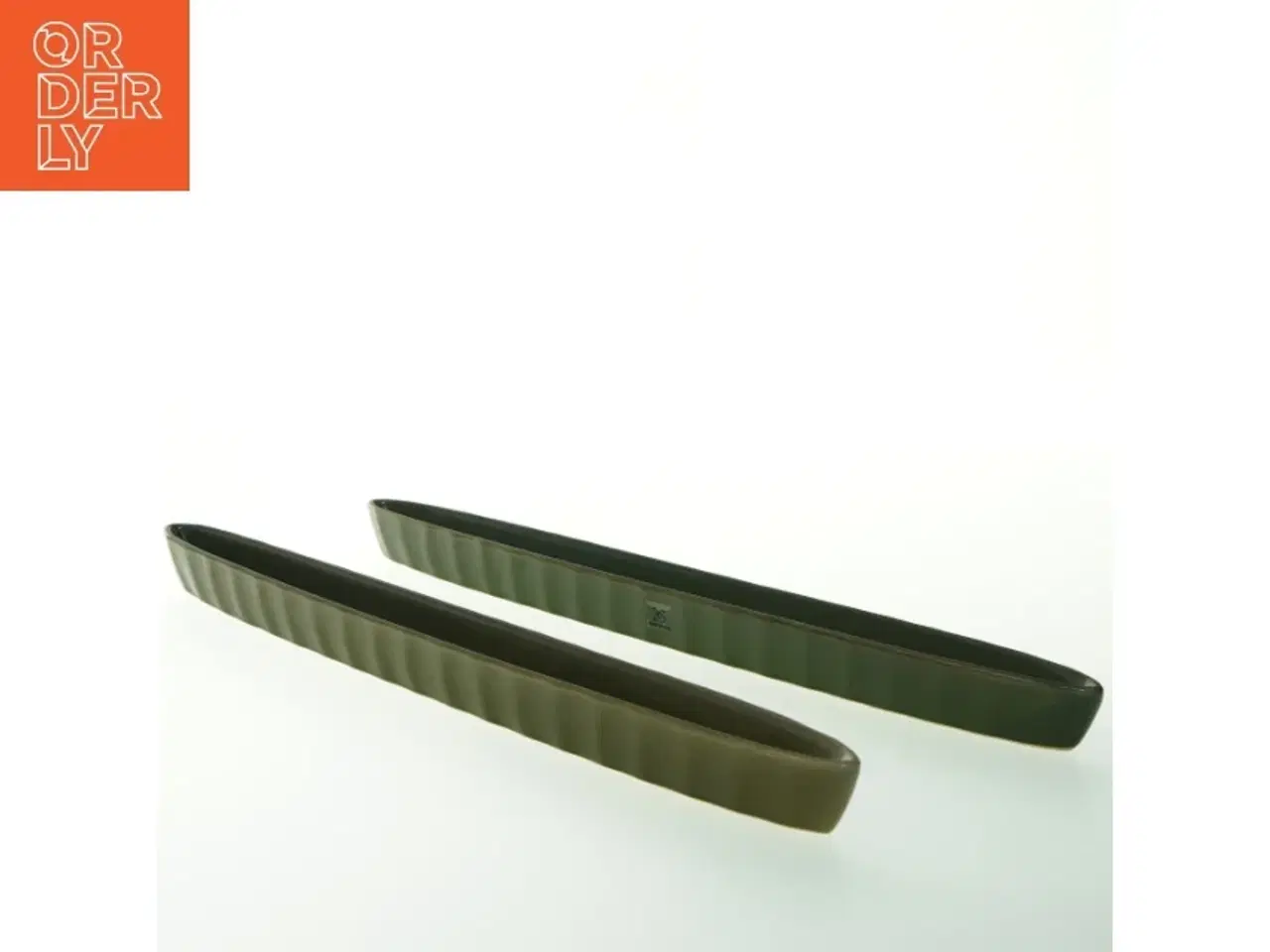 Billede 1 - Grøn aflange oliven skåle fra Galzone Denmark (str. 42 cm)