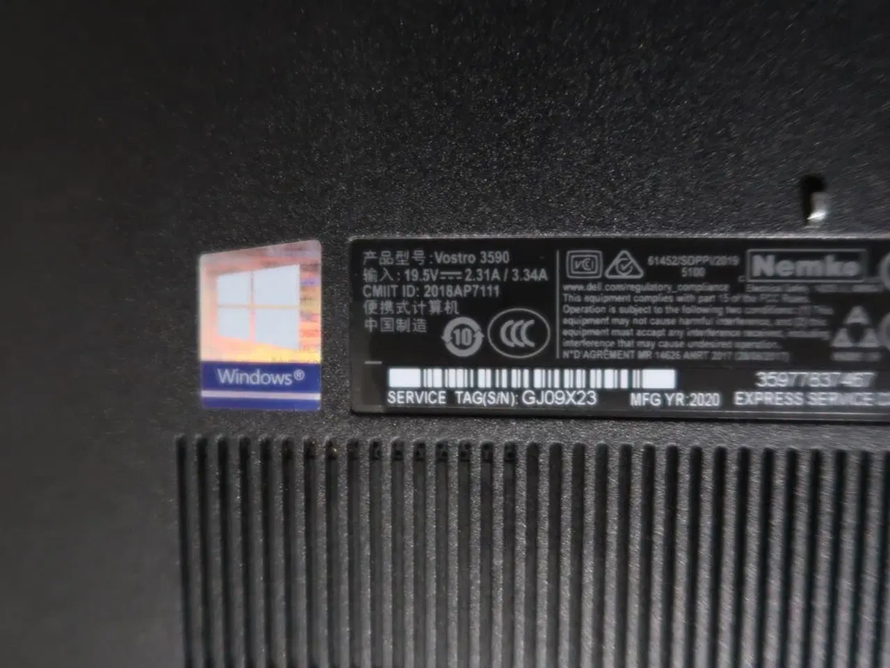 Billede 4 - Bærbarcomputer DELL Vostro 3590