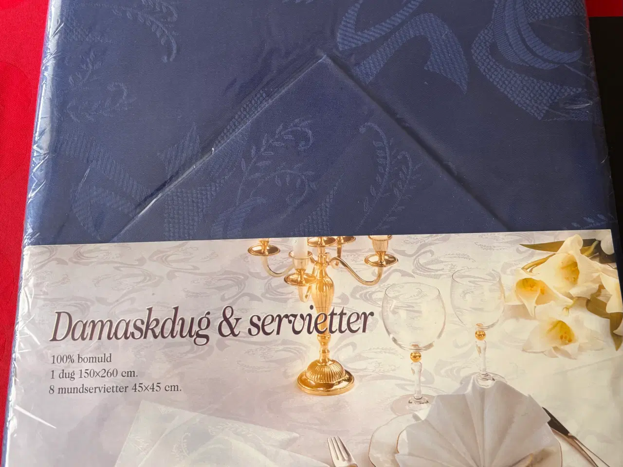 Billede 1 - Damask dug & servietter