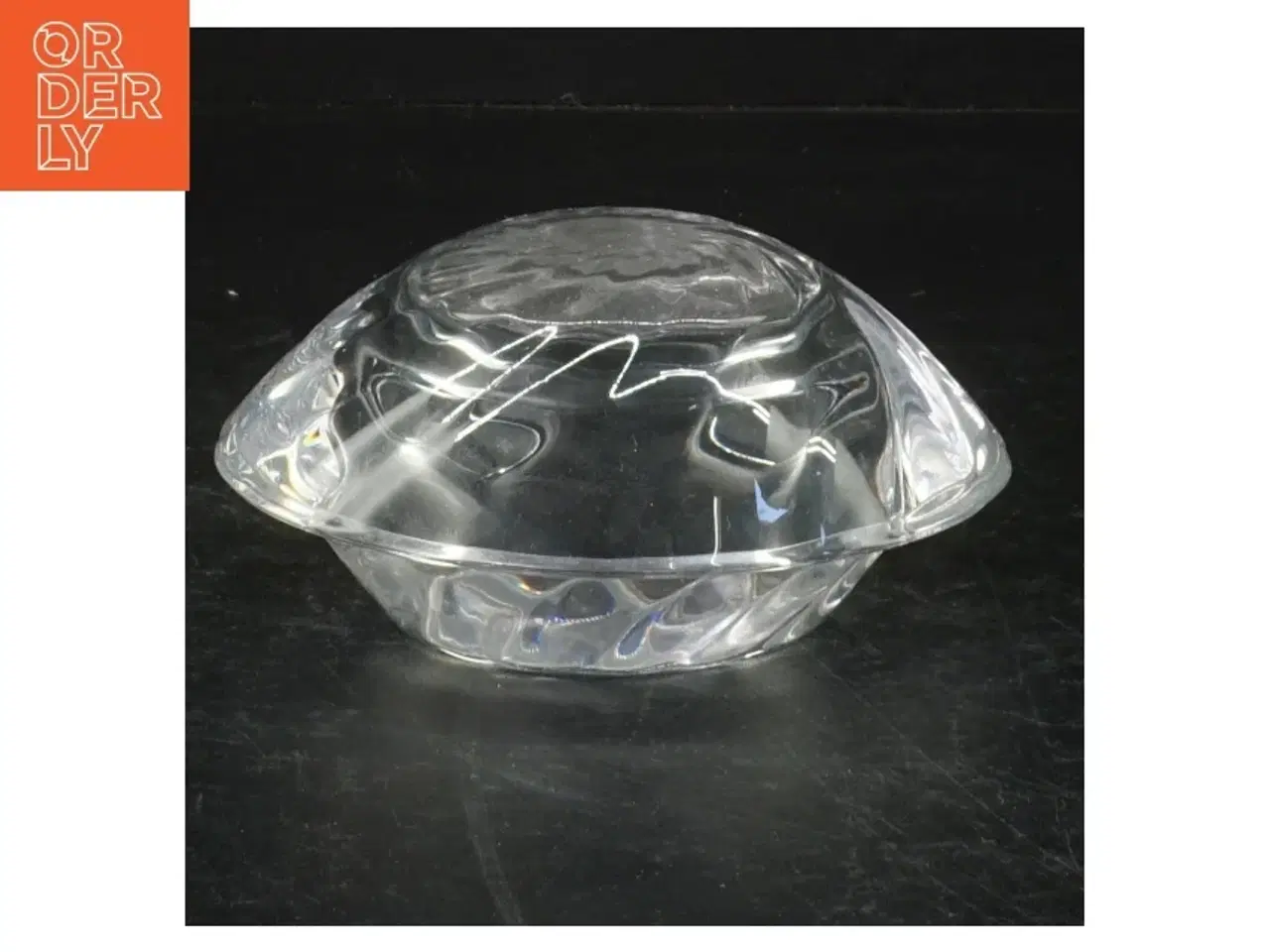 Billede 2 - Holmegård glasstage til fyrfads lys (str. 13 cm)
