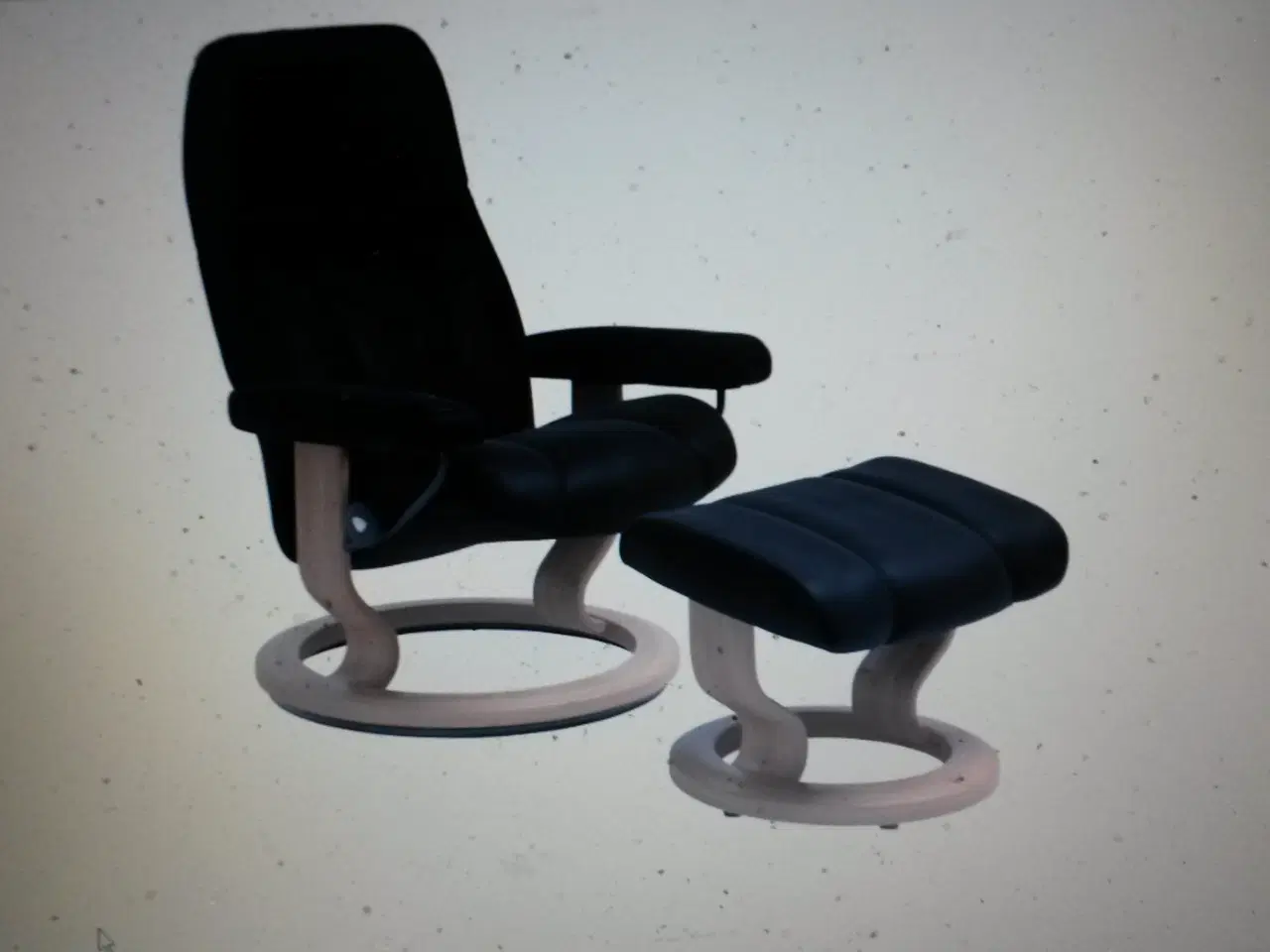 Billede 2 -  stressless consul med skammel i str large