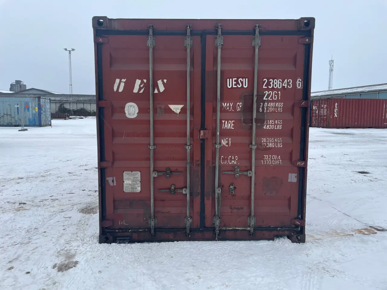 Billede 1 - 20 fods Container - ID: UESU 238643-6