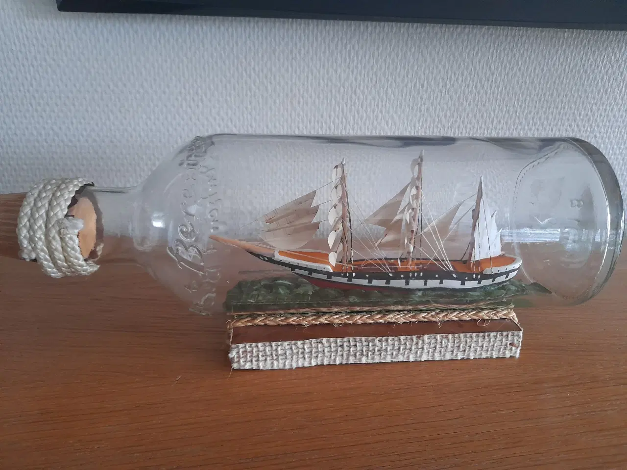 Billede 1 - Flaskeskib 29 cm.