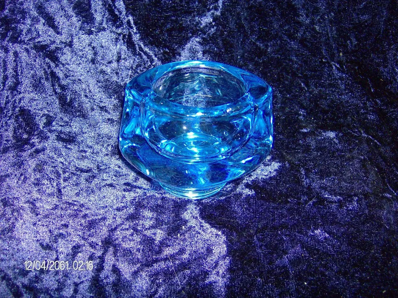 Billede 9 - Blå glas vase 